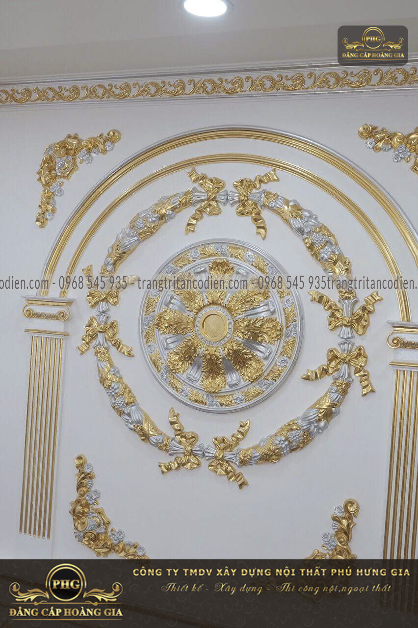 Phào chỉ dát vàng